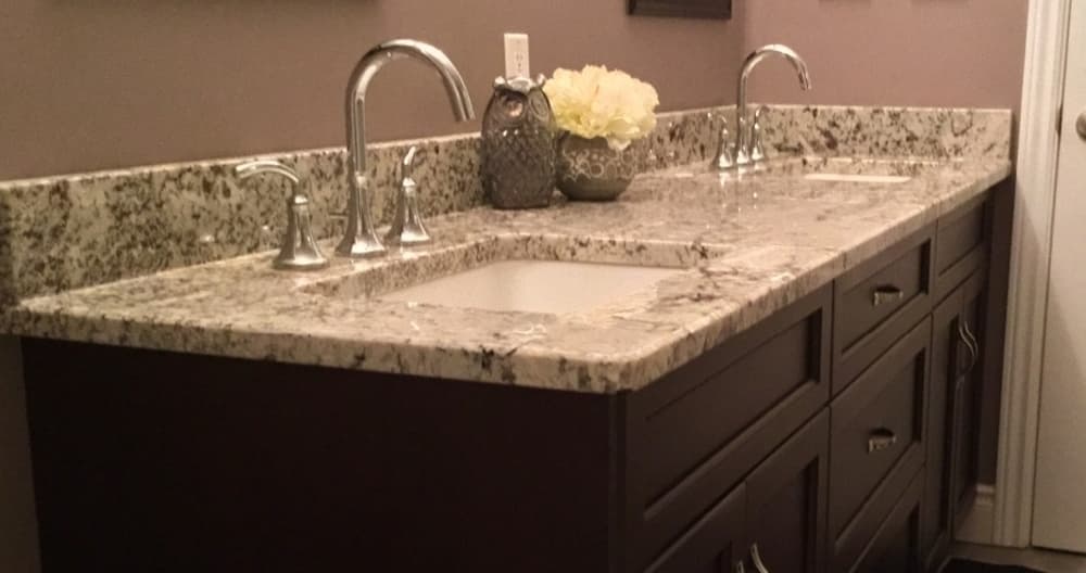 Stainless steel sink and faucet installation